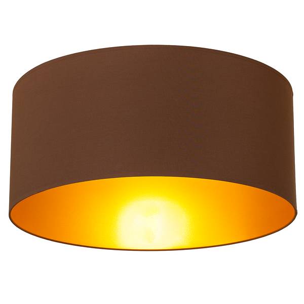Plafonnier Midas II Marron - Coton - Acier - 55 x 25 x 55 cm