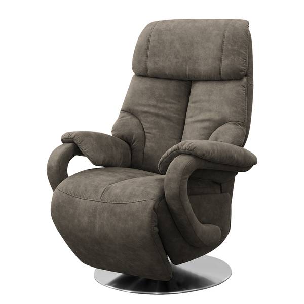Fauteuil relax Foulbec Microfibre - Microfibre Priya: Anthracite - Fonction relaxation - Avec aide au redressement