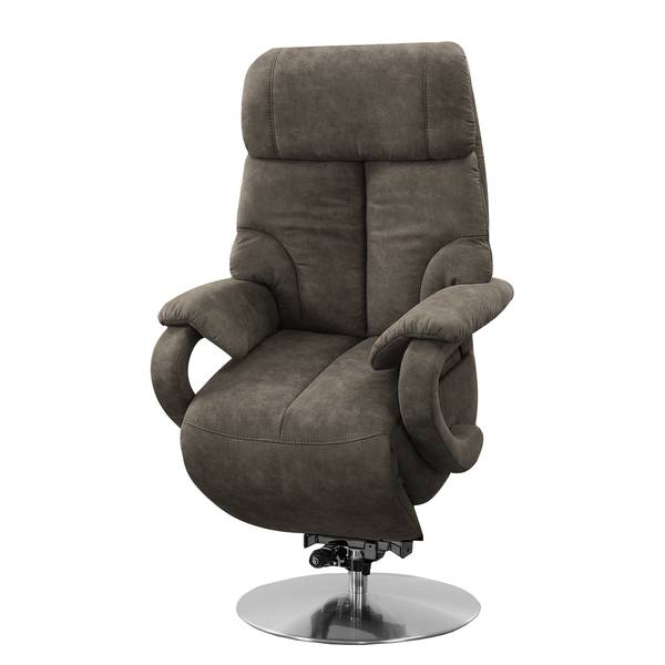 Fauteuil relax Foulbec Microfibre - Microfibre Priya: Anthracite - Fonction relaxation - Avec aide au redressement