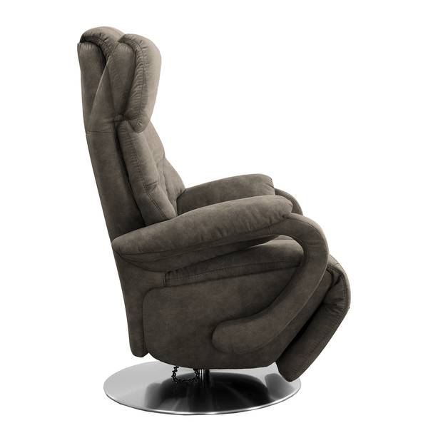 Fauteuil relax Foulbec Microfibre - Microfibre Priya: Anthracite - Fonction relaxation - Avec aide au redressement