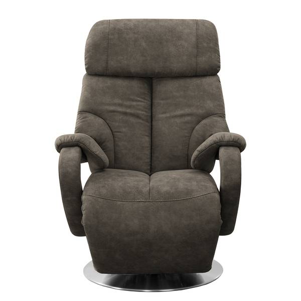 Fauteuil relax Foulbec Microfibre - Microfibre Priya: Anthracite - Fonction relaxation - Avec aide au redressement