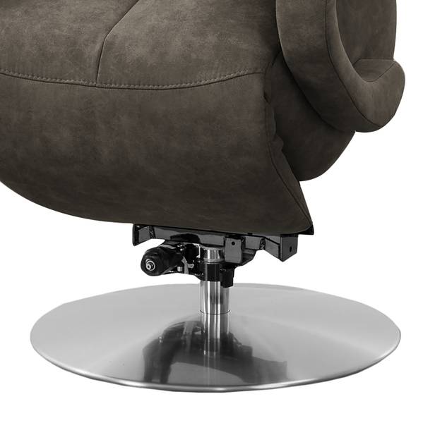 Fauteuil relax Foulbec Microfibre - Microfibre Priya: Anthracite - Fonction relaxation - Avec aide au redressement