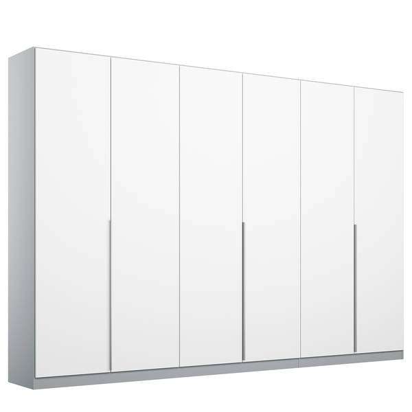 Drehtürenschrank Alabama Alpinweiß / Grau - 271 x 229 cm - Classic - Aluminium - Ohne Spiegeltür/-en