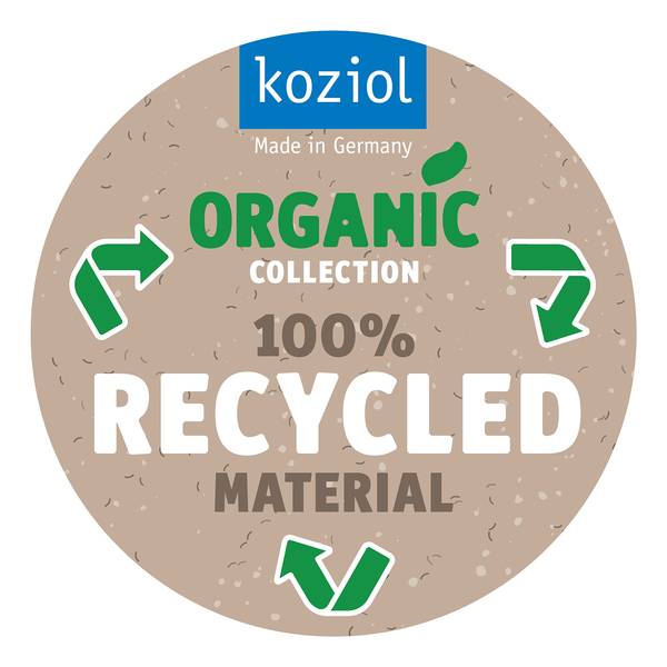 Schwingdeckeleimer Del Recycled TPE - Grau - Fassungsvermögen: 12 L