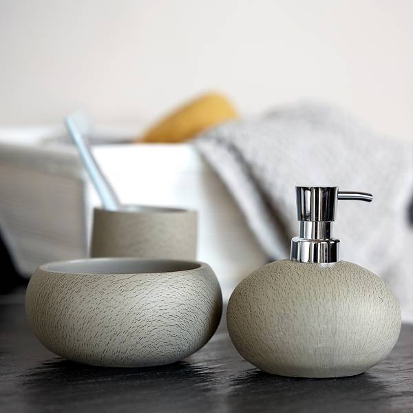 Récipient pour accessoires cosmétiques Taupe