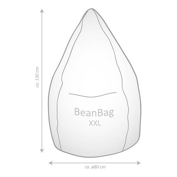 Beanbag Alfa XXL antracietkleurig