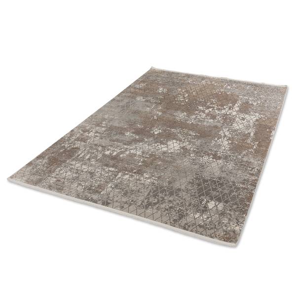 Laagpolig vloerkleed Vision II textielmix - beige - 133 x 190 cm
