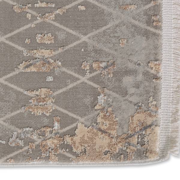 Laagpolig vloerkleed Vision II textielmix - beige - 133 x 190 cm