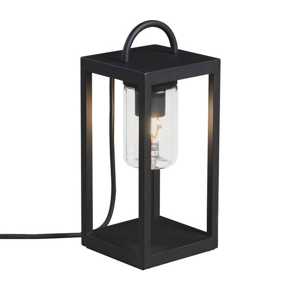 Lantaarn Bologna transparant glas/staal - 1 lichtbron