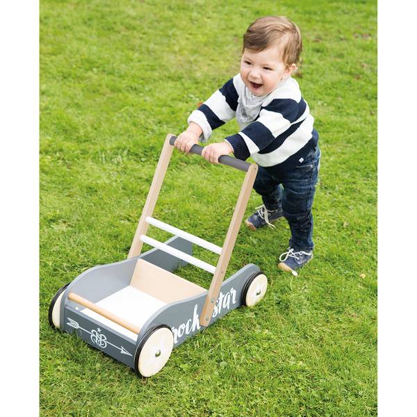Lauflernwagen Rock Star Baby 3 Grau - Holzwerkstoff - 29 x 45 x 56 cm