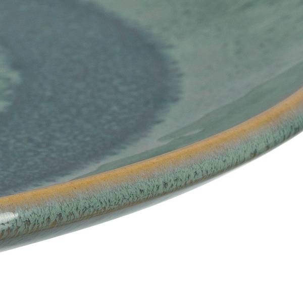 Borden Matera II (set van 6) keramiek - groen - 22,5 cm - groen