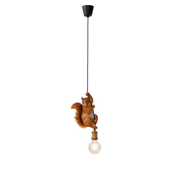 Suspension Animal Squirrel 20cm Polyrésine / Polycarbonate - 1 ampoule