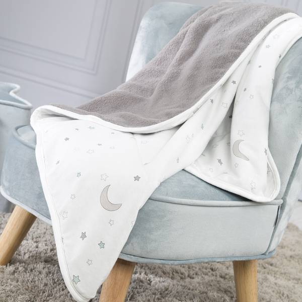 Kuscheldecke Sternenzauber II Weiß - Textil - 80 x 1 x 80 cm