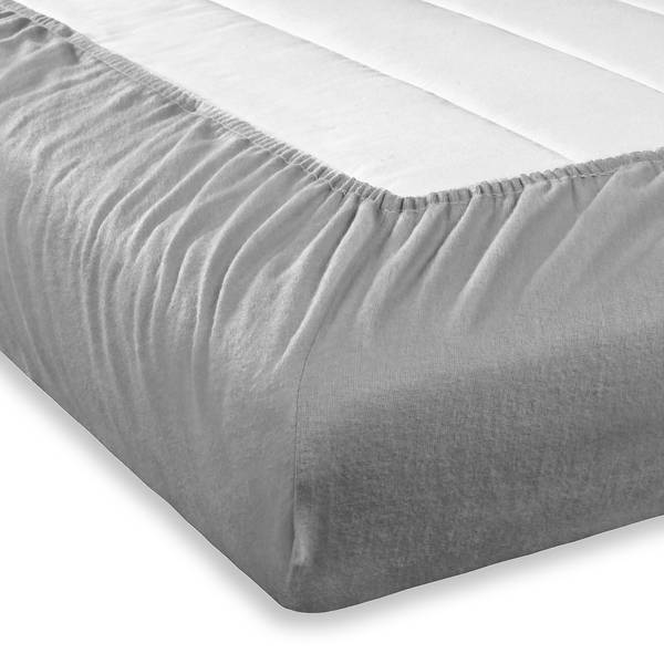 Hoeslaken van Bevertien Gots GOTS-katoen - zilver - 140 x 200 cm