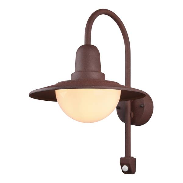 Applique murale Norman Polyacrylique / Aluminium - 1 ampoule - Marron