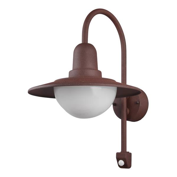 Applique murale Norman Polyacrylique / Aluminium - 1 ampoule - Marron