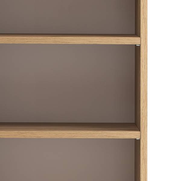 Badkamerset Tira II (3-delig) wit glas/Wotan eikenhouten look