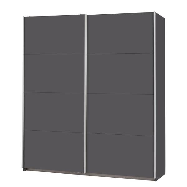 Schwebetürenschrank Caracas I Graumetallic - Breite: 181 cm - Classic - Ohne Spiegeltür/-en