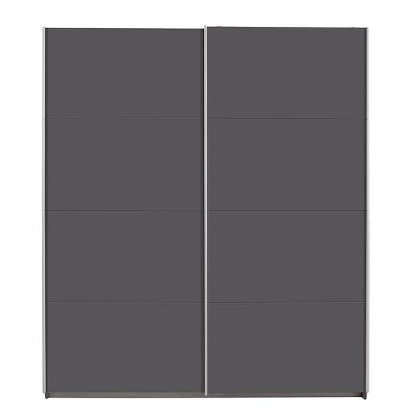 Schwebetürenschrank Caracas I Graumetallic - Breite: 181 cm - Classic - Ohne Spiegeltür/-en