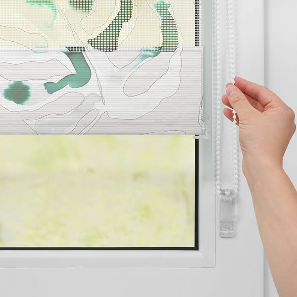 Klemmfix Duo Rollo Monstera Polyester - Grün - 45 x 150 cm