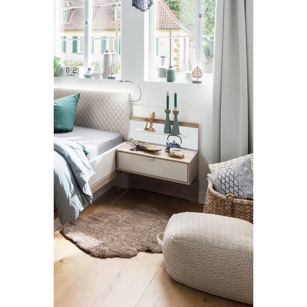 Nachtkommoden Paneel Barcelona III Braun - Eiche - Andere - 60 x 25 x 15 cm