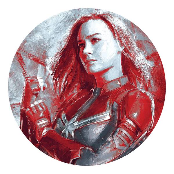Fotomurale Captain Marvel Tessuto non tessuto - Multicolore