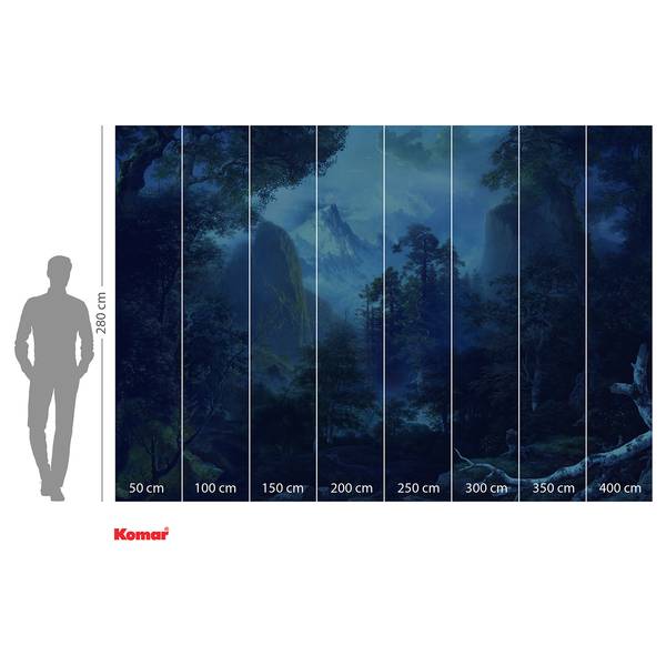 Papier peint intissé Midnight Intissé - Multicolore