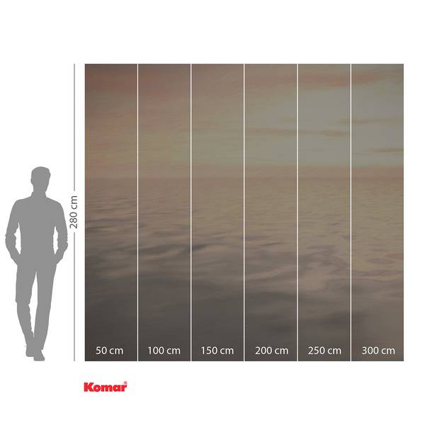 Papier peint intissé Fernweh Intissé - Beige