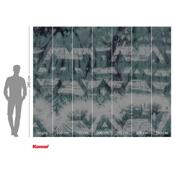 Papier peint intissé Tribal Dye Intissé - Bleu