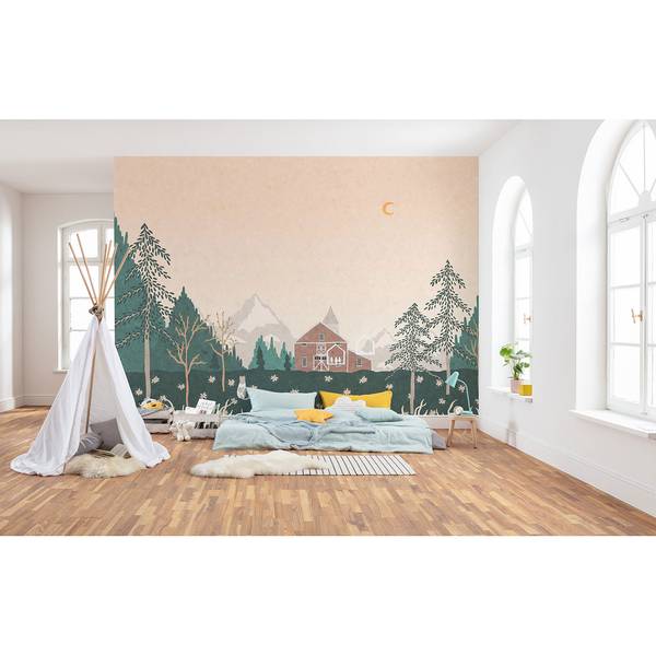Papier peint intissé Little Farm Intissé - Multicolore
