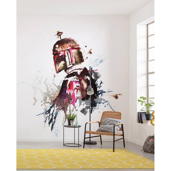 Papier peint Star Wars Boba Fett Intissé - Multicolore