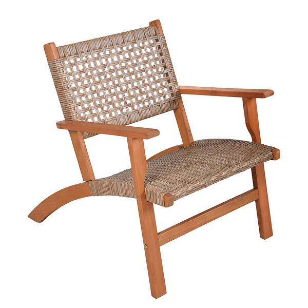 Sitzgruppe Sonora (3-teilig) Eukalyptus / Polyrattan - Braun