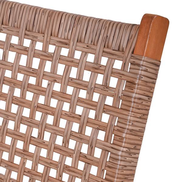 Sitzgruppe Sonora (3-teilig) Eukalyptus / Polyrattan - Braun