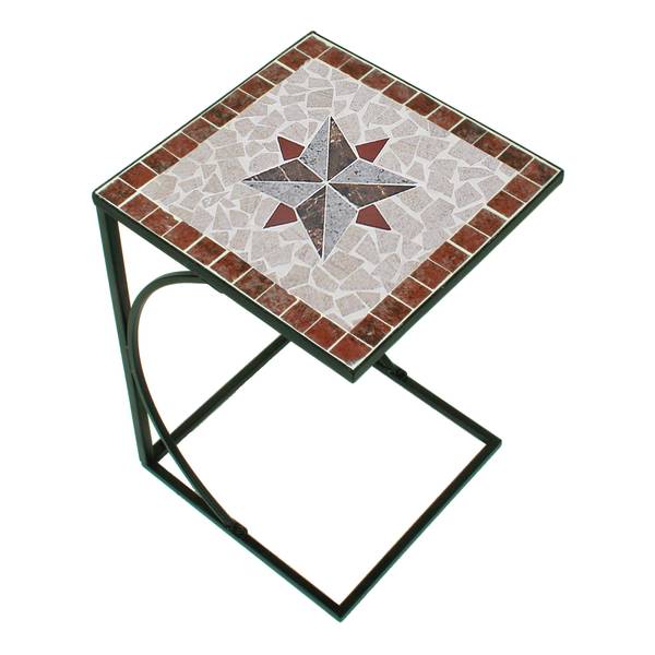 Beistelltisch Amarillo Eisen - Grau / Rot