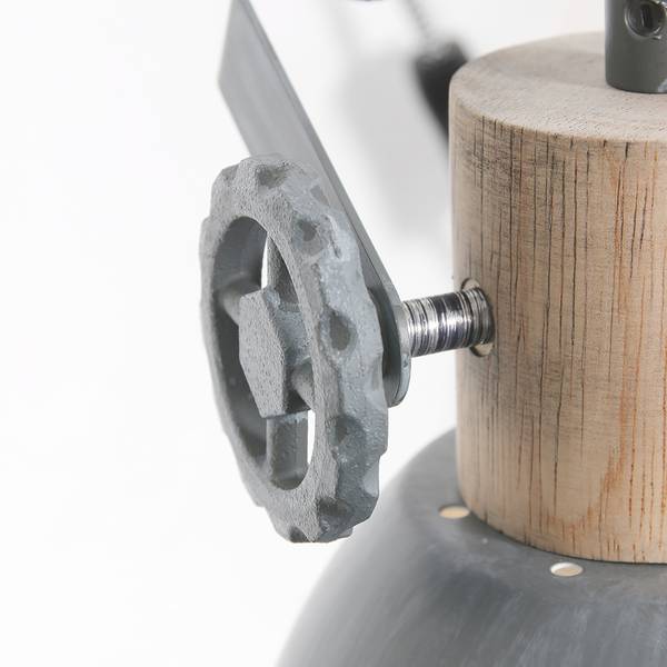 Wandleuchte Gearwood III Aluminium - 1-flammig