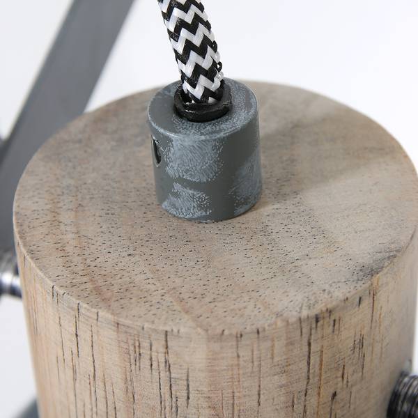 Wandleuchte Gearwood III Aluminium - 1-flammig