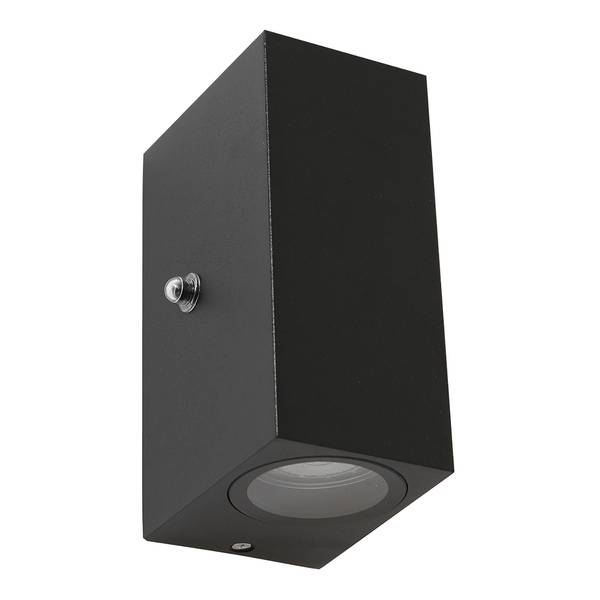 LED-Wandleuchte Buitenlamp Typ B Acrylglas / Aluminium - 2-flammig - Schwarz - Flammenanzahl: 2