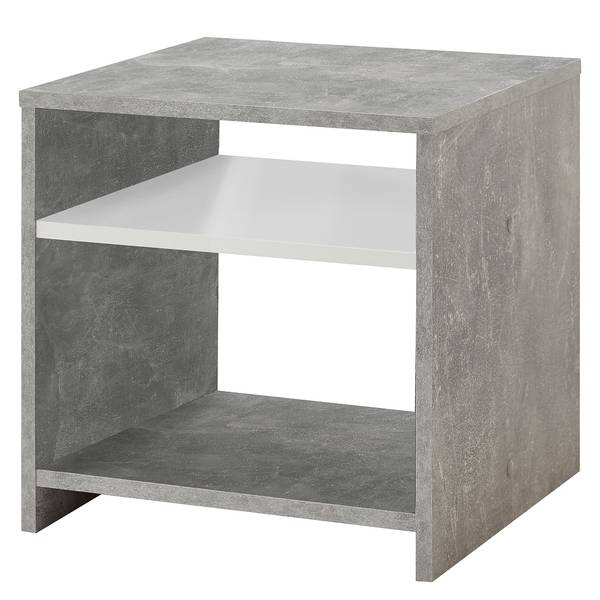 Bijzettafel Pinar betonnen look/wit