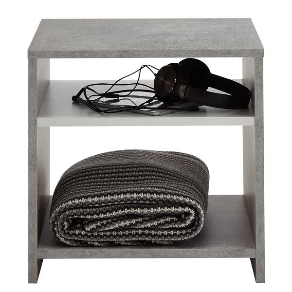 Bijzettafel Pinar betonnen look/wit