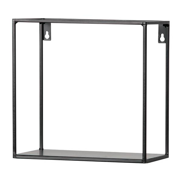 Wandregal Asmo IV (2er-Set) Metall - Schwarz
