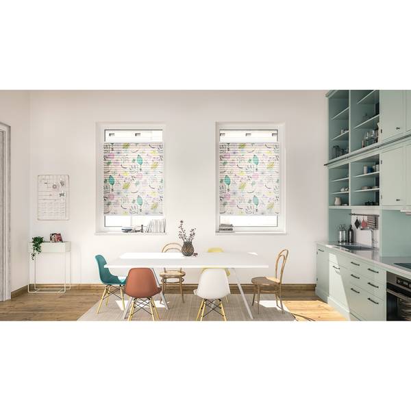 Plissee Klemmfix My Bohemian Garden Polyester - Mehrfarbig - 45 x 130 cm