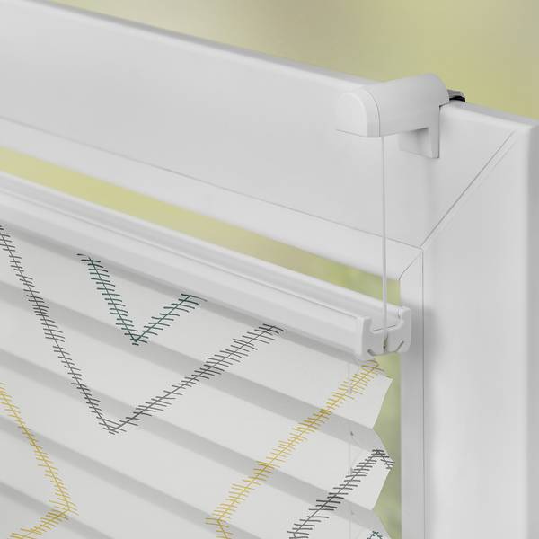 Plissee Klemmfix Stripy Boho Rectangle Polyester - Beige - 45 x 130 cm
