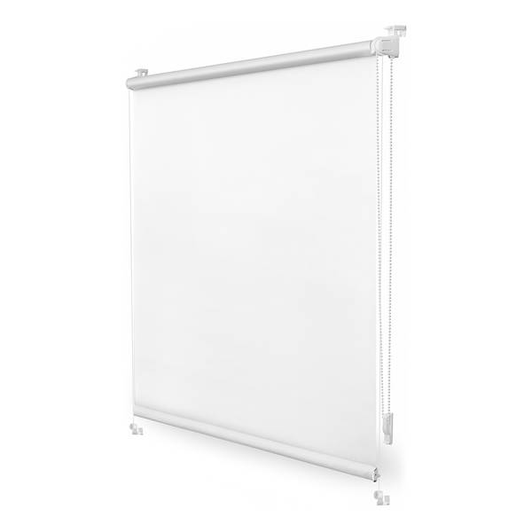 Klemmfix-Rollo Clanes Polyester - Weiß - 80 x 200 cm