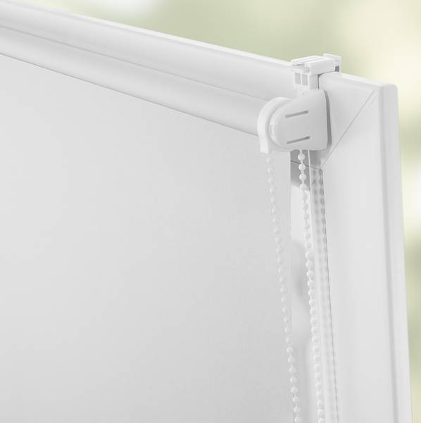 Klemmfix-Rollo Clanes Polyester - Weiß - 80 x 200 cm