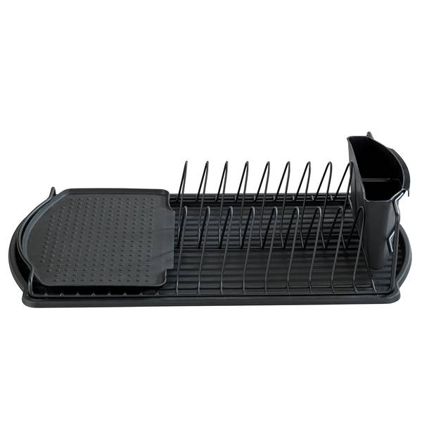 Geschirrabtropfer Basic Metall / Polypropylen - Schwarz