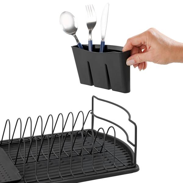 Geschirrabtropfer Basic Metall / Polypropylen - Schwarz