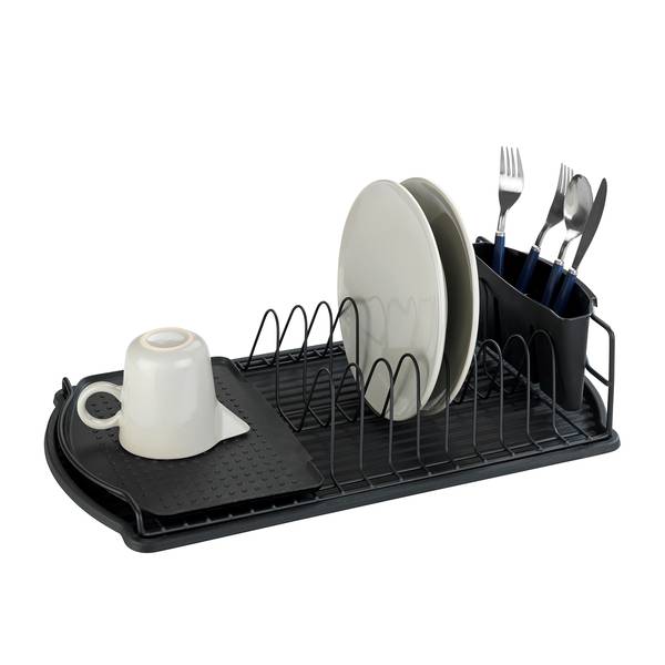 Geschirrabtropfer Basic Metall / Polypropylen - Schwarz