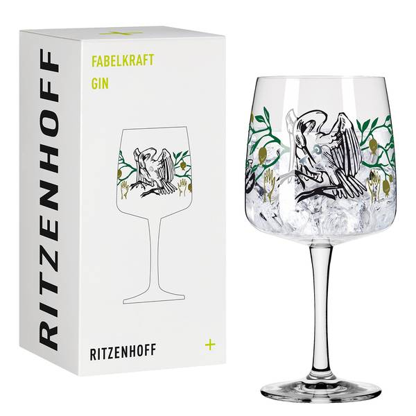Ginglas Fabelkraft III Kristallglas - Transparent / Schwarz - Fassungsvermögen: 0.7 L