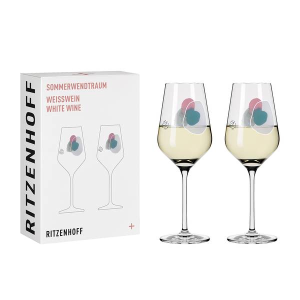 Weißweinglas Sommerwendtraum (2er-Set) Kristallglas - Transparent - Fassungsvermögen: 0.38 L