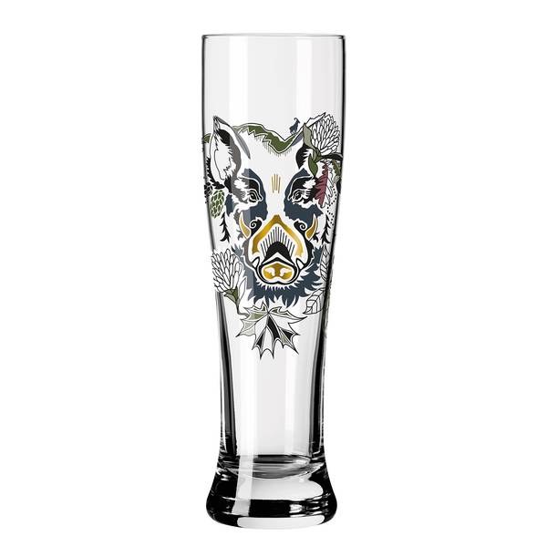 Weizenbierglas Brauchzeit IV (2er-Set) Glas - Mehrfarbig - Fassungsvermögen: 0.65 L